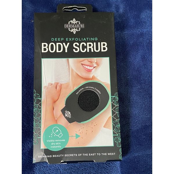 Demasuri Deep Exfoliating Body Scrub Mitt Reusable.  (suggested Every 2 Wks.)