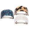 Frcolor 3PCS Women's Barrette Clip Tortoise Shell Hairpin Bangs Clip Arrangement Pin Hair Claw Ponytail Holder Hair Styling Supplies (White, Light Brown, Blue)