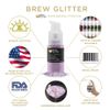 Light Purple Edible Glitter Spray Pump for Drinks