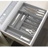 Simple Houseware Expandable Kitchen Drawer Flatware Organizer, Grey