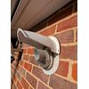 Boiler Flue Rain Cover Guard. White.