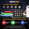 Colight 12 Gang RGB Switch Panel System LED Light Bar Electronic Relay System