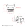 Hanging Ceiling Light Bulb Socket, Lamp Socket, E26 Base, Square Hanging Ceiling Adapter, White, Pack of 2