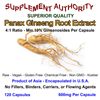 Korean Panax Ginseng Root Extract Powder 4:1 ~ Min 10% Ginsenosides Per Capsule!
