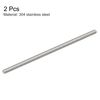 sourcing map 2Pcs M6 x 150mm Fully Threaded Rod 304 Stainless Steel Right Hand Threads