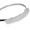 Rocking Carefree Bead Rhinestone Bunch 0.25" Headband - White