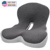 Memory Foam Seat Cushion w/ Ergonomic Lumbar & Back Support Coccyx and Tailbone