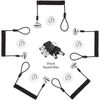 LORADAR 5Pack Single Package keyed Alike Security Hardware Cable Lock Kit Laptop Lock 5Keys 6.2Ft for Monitors, Laptops, MacBooks, Tablets, iPad,Mac Mini (5PCS keyed Alike)