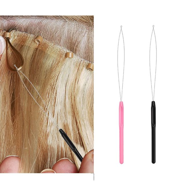 Hair Extension Loop Pulling Needle