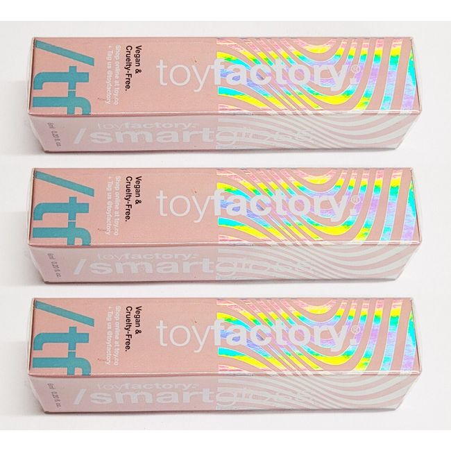 Toy Factory Smart Gloss Calabasas Glaze Sheer Peachy Dew .2 oz 3-Pack