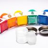 Housoutil 6pcs Hdpe Plastic Paint Storage Buckets Lids Leakproof Multi-functional Paint Containers 30ml for