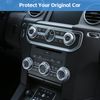 5pcs ABS Matt Silver Volume and Air Conditioning Knobs Trim For Discovery 4 LR4 Car Accessory