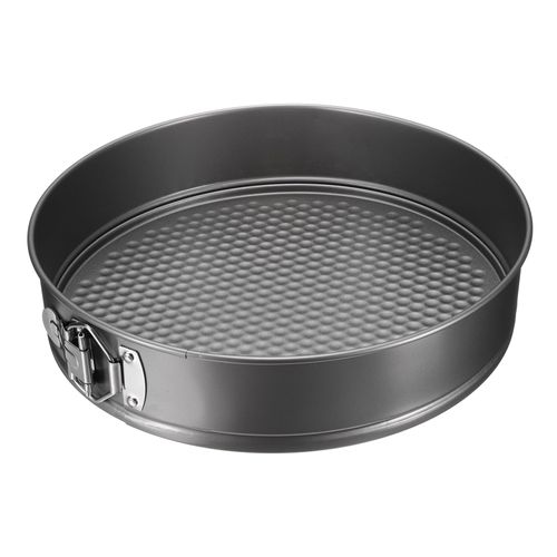 uxcell 11 Inch Springform Pan Nonstick Cake Pan with Removable Bottom Round Leakproof Cake Baking Pans Molds for Baking, Cheese Cakes, Pizza, Biscuits, Black（1pcs