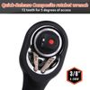 DAKCOS 3/8" Drive Ratchet 72 Teeth Quick Release Socket Wrench Handle Chrome Vanadium Steel