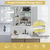 Bathroom White finish Multipurpose Mount Wall Surface Storage Cabinet Mirror