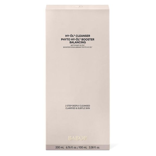 BABOR CLEANSING Set HY-ÖL und Phyto Balancing, Reinigungs-Duo, für Mischhaut, porentiefe Reinigung, mit Öl und Kräuterextrakt, 2 Teile