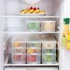 Taylor & Brown 3 Layer Plastic Refrigerator Fridge Freezer Storage Box Containers Bins Kitchen Cabinet Organizer Stackable Boxes with Lid