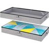 TidyCorner 2-Pack Under Bed Storage Containers, 4.5 Inches Tall Low Profile