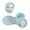 Lillian Rose Keepsake Tooth and Curl Box, Blue Owl, 5.5" x 1.75"