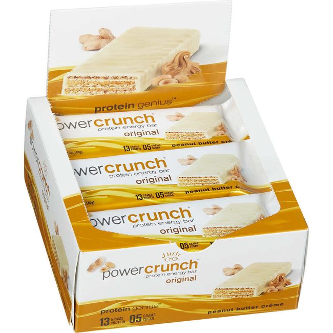 Power Crunch Protein Energy Bars, Peanut Butter Creme, 1.4 oz, 12 ct