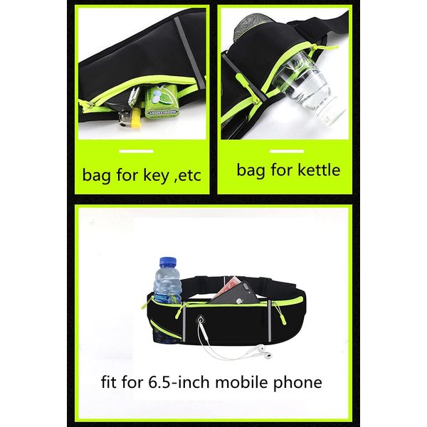 aterproof Adjustable Waist Bag Lightweight Running Belt Adjustable Running Waist Pack with Elastic Strap Running Pouch Phone Holder Runner Belt & Workout Fanny Pack for Yoga Outdoor Activities