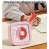 Visual Timer for Kids,Time Timer Home - 60 Minute Kids Visual Timer, Timer for Classroom Home Office, Countdown Clock for Teaching Work Meeting, Pomodoro Timer for Time Management (Sakura Pink)