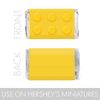 Building Blocks Birthday Party Mini Candy Bar Wrappers - 45 Stickers