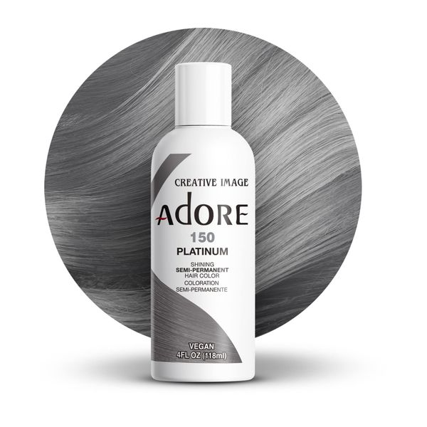 Adore Shining Semi Permanent Hair Colour, 150 Platinum