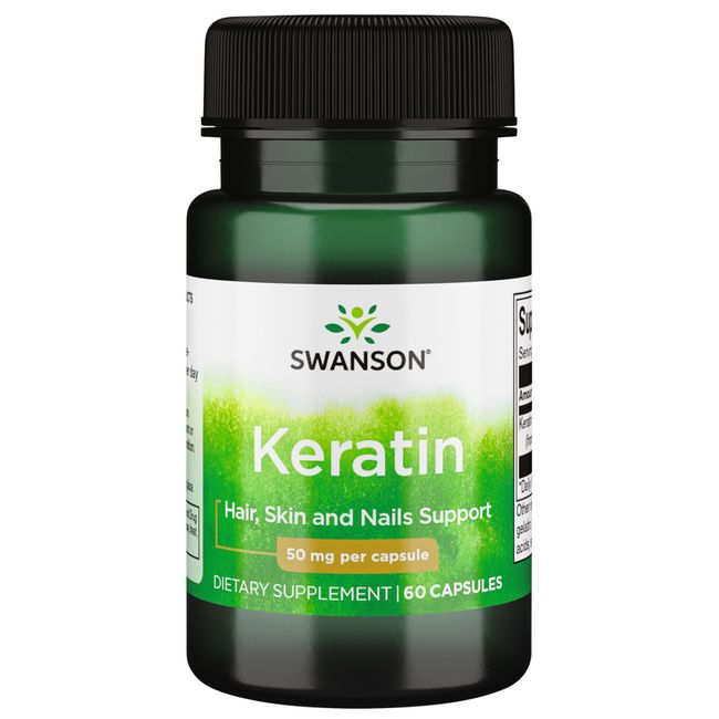 Swanson Keratin 50 mg 60 Capsules