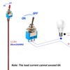 10pcs Mini Toggle Switch ON-OFF 2 Position 3 Pin SPST for DIY Car Dashboard Electronics