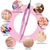Subay Professional Finger Toe Nail Care Electric Nail Drill Machine Manicure Pedicure Kit Electric Nail Art File Drill with 1 Pack of Sanding Bands (Pink)