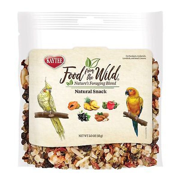 Kaytee Food From The Wild Natural Pet Bird Snack Food Treats For Parakeets, 3 oz