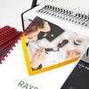 RAYSON Plastic Binding Combs, 40 Sheets, 21 Rings, 8mm, Mixed Colour, A4, Box of 100