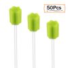 250 Count Unflavored Disposable Oral Swabs, Tooth Shape for Oral Cavity Cleaning Sponge Swab Individually Wrapped - 5 colors