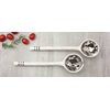 Pampa Bay Accessories Porcelain Salad Server Set Silver