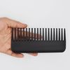 Professional Large Hair Detangling Comb, Wide Tooth Hair Styling Comb for Curly, Wet, Dry Hair, No Handle Detangler Comb Shampoo Comb, Black