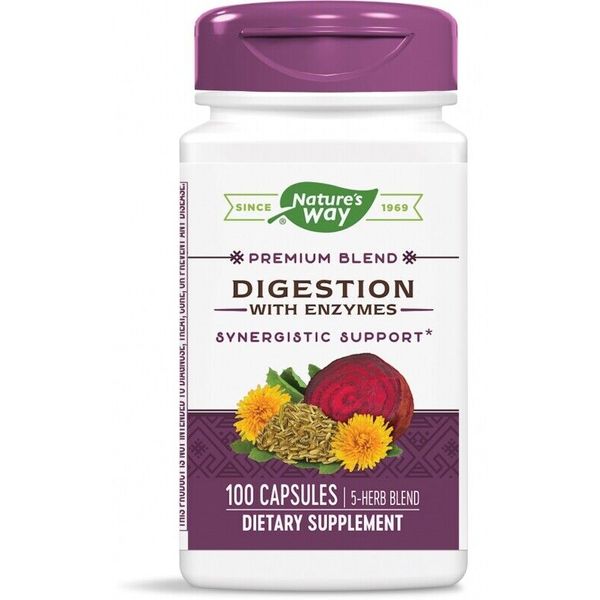 Nature's Way Premium Blend Digestion with Enzymes, 100 Caps