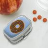 Cute Donut with Sprinkles Chocolate Icing Rectangle Pill Case Trinket Gift Box
