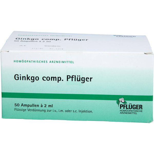 Ginkgo comp. Pflüger Amp., 50 St AMP
