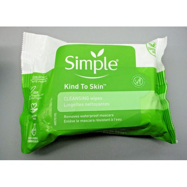 SIMPLE~Kind To Skin Facial Cleansing Wipes