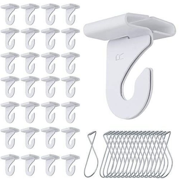 30 Packs Ceiling Hook Clips Ceiling Tile Hooks T-bar Clips Drop Ceiling Clips