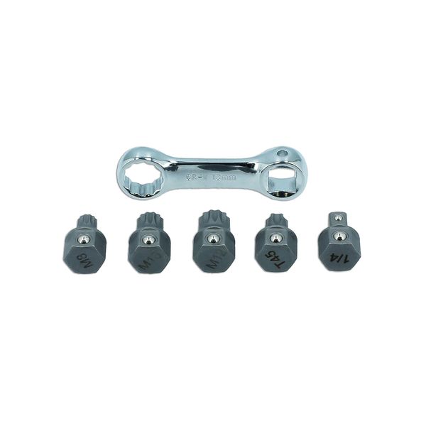 Laser 8444 Door Hinge & Difficult Access Bit Set - for VW Group