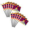 Tibet 4x6in Stick Flag - 1 dozen pack