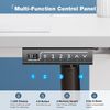 White 48" Modern Height Adjustable Electric Standing Desk Home Office Table