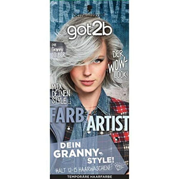 Schwarzkopf got2b Gottooby Color Cream Granny Silver with Schwarzkopf Hair Conditioner and Gloves 1pc (x1) Quasi-Drug