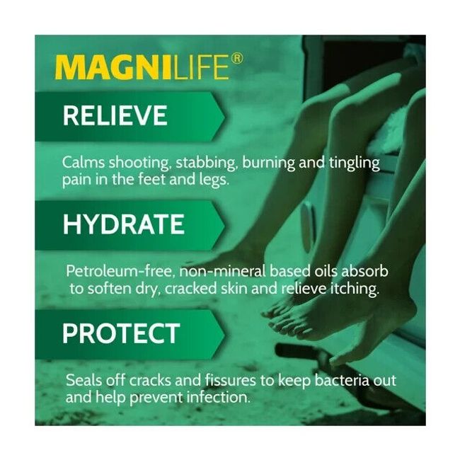 MagniLife Leg & Back Pain Relief Cream Relieves Burning, Tingling,  Shooting, Stabbing Pains & Sciatica Symptoms - Fast-Acting & Deep  Penetrating