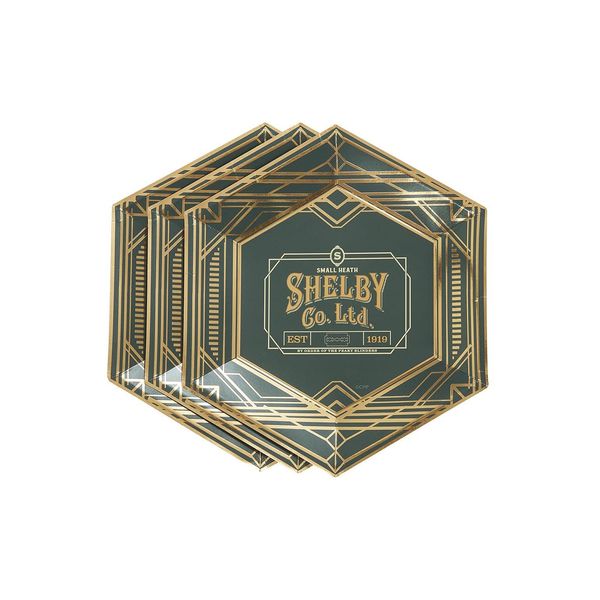 Smiffys Officially Licensed Peaky Blinders Tableware, Party Plates x8