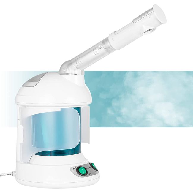 Facial Steamer Hot Mist Face Steamer Nano Ionic Table Top Mini Steamer Blue