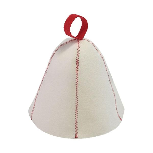 Sf-saunahat Sauna Hat, red line (white)
