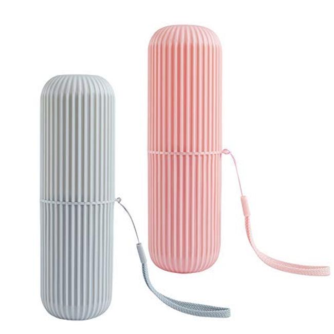 Travel Toothbrush Holder Case Set Kids Women Men Portable Toothbrush Case Travel Container Toothbrush Holders With Picking Sling Gargle Cup Toothbrush Protector Storage Traveling Camping Business Trip